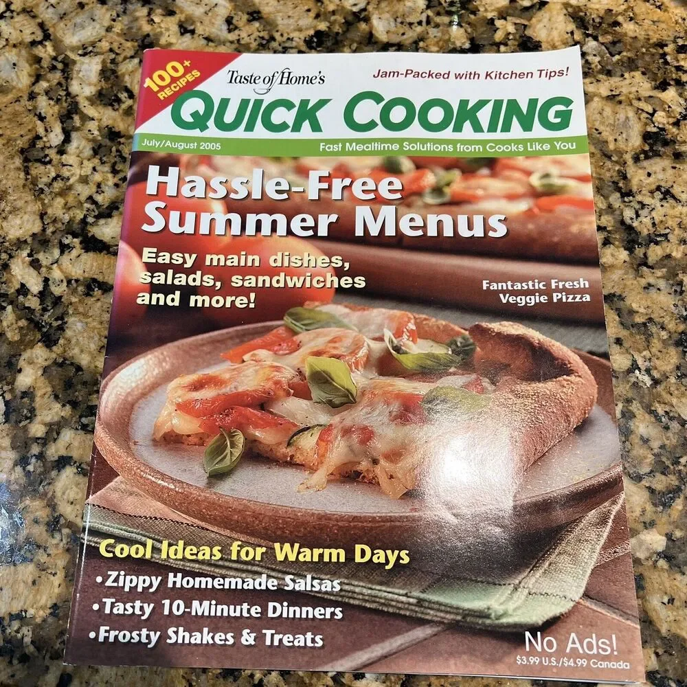 Lot Of Taste Of Homes Quick Cooking Back Issues Recipes Magazines 2005 set Of 6